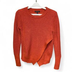 Banana Republic orange coral crewneck sweater size XS